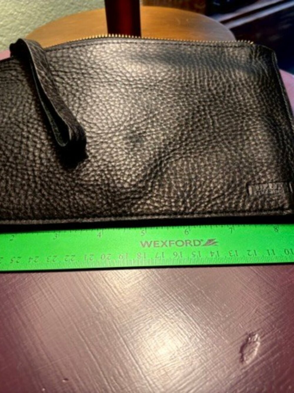 Duluth Trading Leather Wristlet Pouch/Wallet ~ Black - Picture 5 of 10
